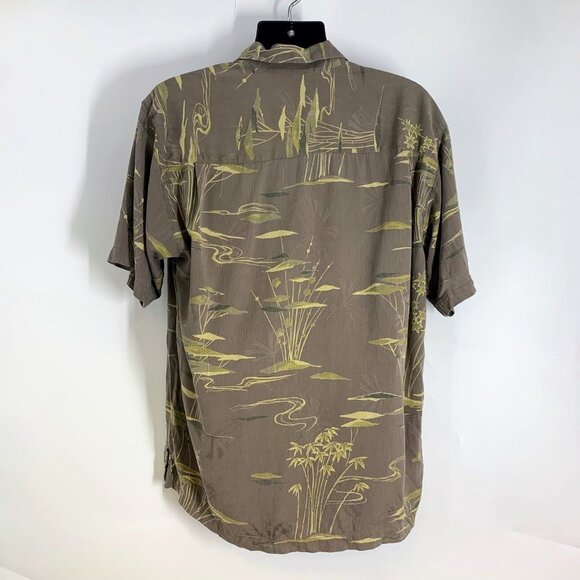 Tommy Bahama Men's 100% Silk Tropical Floral Button Camp Shirt Size L - Picture 2 of 10